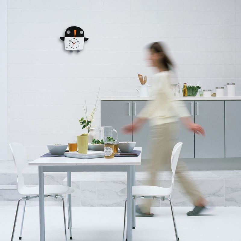 絵本作家 五味太郎 オリジナル時計・クロック 「ペンギン」 | 五味太郎