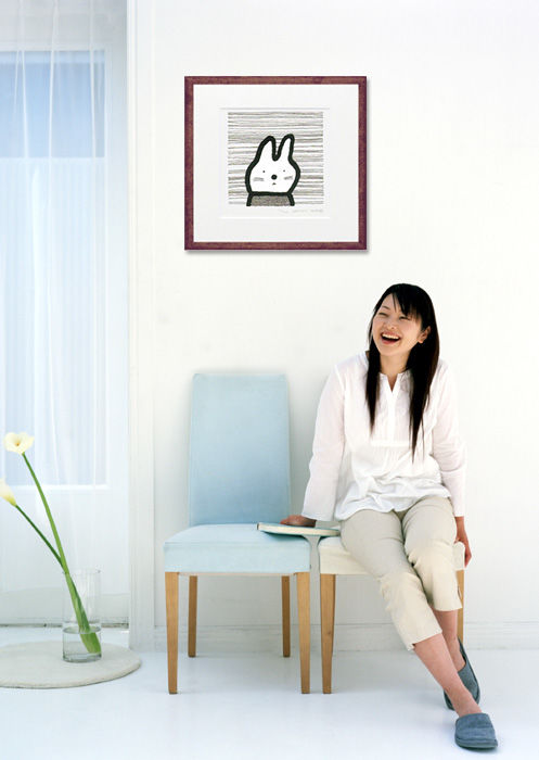 アールビバン みきさい 版画 願いに背を向けて 作品番号 22/200サイン入り アールビバン みきさい 版画 願いに背を向けて 作品番号 22/200