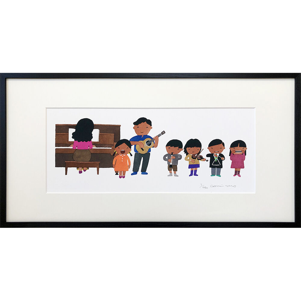 ジン・G・カム キャンディード 作家直筆サイン 音楽 人物画 版画 絵画 真作 ジン・G・カム キャンディード 作家直筆サイン 音楽 人物画 版画