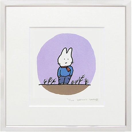 版画 「かぜがふく2」　※著者直筆サイン入り