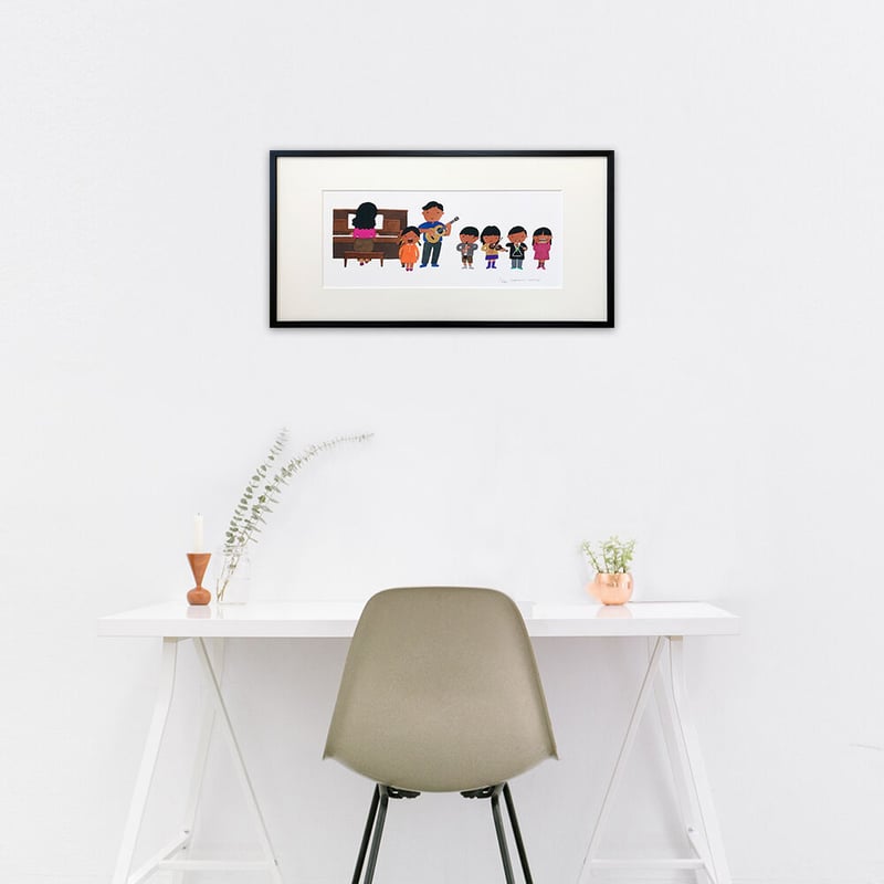 ジン・G・カム キャンディード 作家直筆サイン 音楽 人物画 版画 絵画 真作 GC-346ランチア/デルタ限定版画 直筆サイン額装○作家 平右ヱ門