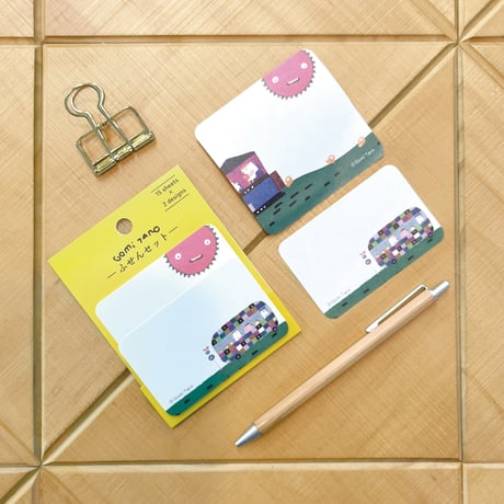 「ひよこはにげた」付箋