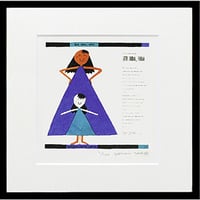 版画　五味太郎 「ケセラ.セラ」　※著者直筆サイン入り