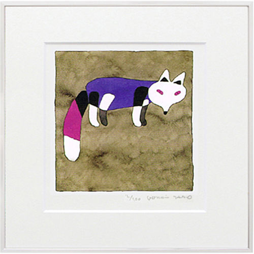 (F6号）安藤絵流【霊狐】肉筆/表裏にサイン有り/真作/ F6号）安藤絵流【霊狐】肉筆/表裏にサイン有り/真作/b F6号