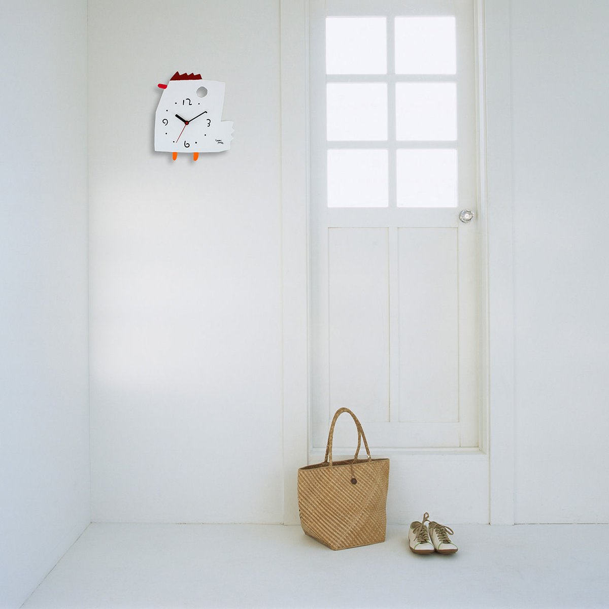 五味太郎　時計　クロック 絵本作家 五味太郎 オリジナル時計・クロック「にわとり」 | 五味太郎