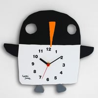 絵本作家 五味太郎 オリジナル時計・クロック 「ペンギン」