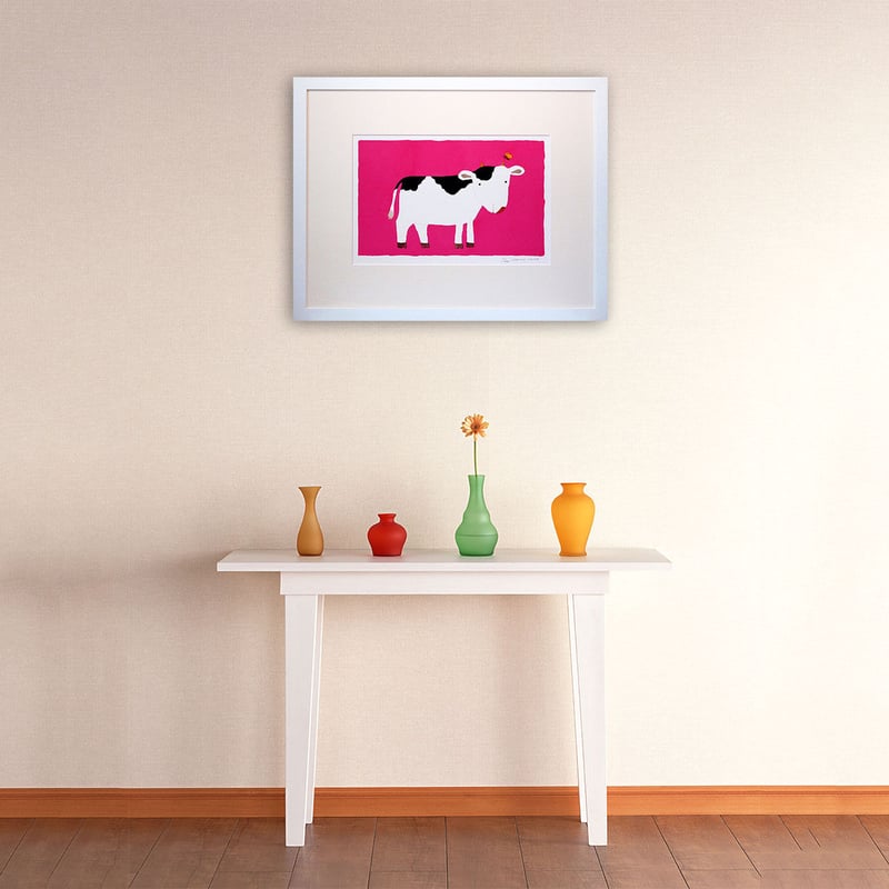 版画 「仔牛の春」 ※著者直筆サイン入り | 五味太郎 アネックス