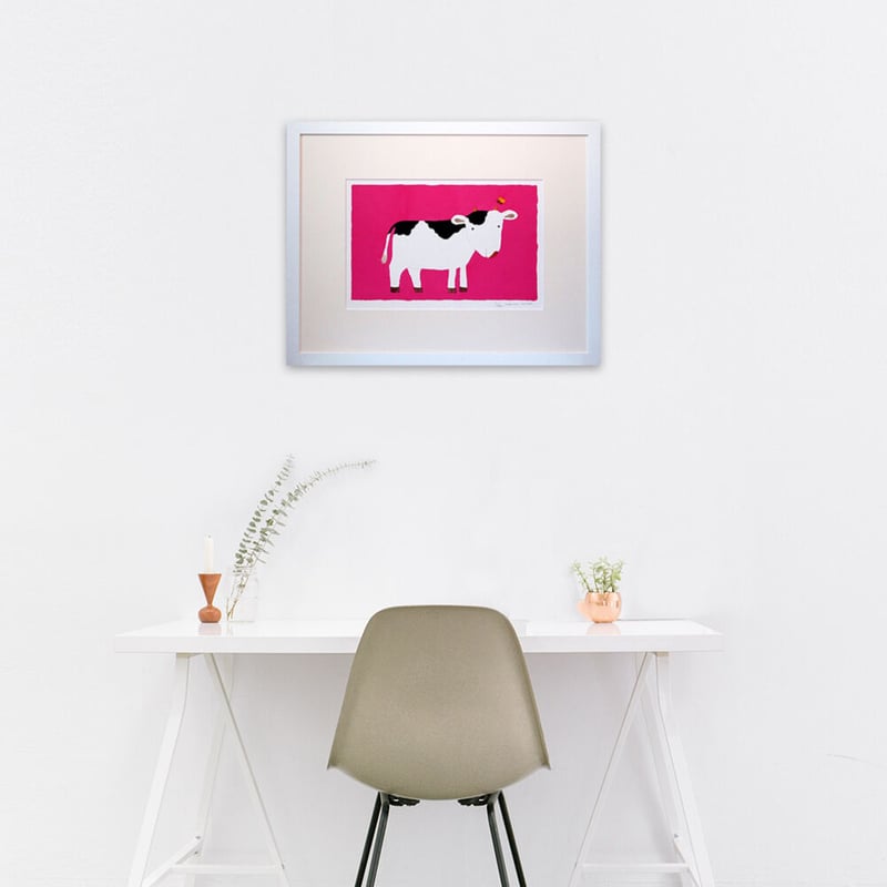 版画 「仔牛の春」 ※著者直筆サイン入り | 五味太郎 アネックス