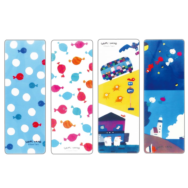 透明ブックマーカー（しおり） ※4種セット | 五味太郎 アネックス