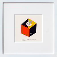 版画 五味太郎 「ぼうしとまった」 ※著者直筆サイン入り | 五味