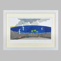 版画「漢字の絵本」より "天と光と海" ※著者直筆サイン入り