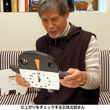 絵本作家 五味太郎 オリジナル時計・クロック 「ペンギン」