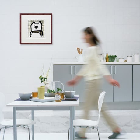 版画 「くまさんまっている」　※著者直筆サイン入り