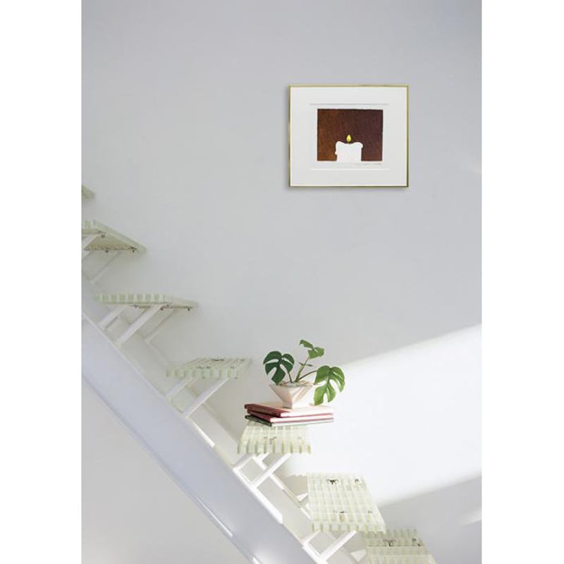 版画 「ろうそくゆれなさい」 ※著者直筆サイン入り | 五味太郎