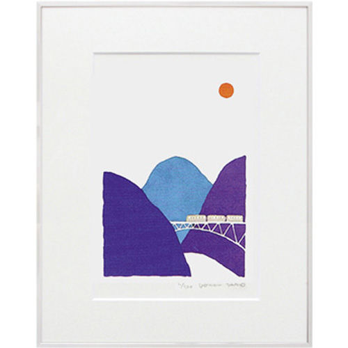 版画 シルクスクリーン 五味太郎 直筆サイン入り 140/300 ふくろう 五味太郎 版画 「うさぎさん」 ※著者直筆サイン入り | 五味太郎