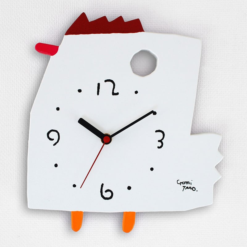 絵本作家 五味太郎 オリジナル時計・クロック「にわとり」 | 五味太郎