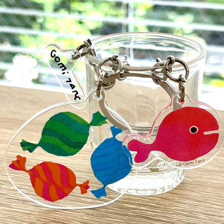 「きんぎょがにげた」アクリルキーホルダー キャンディ