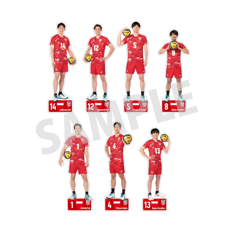 バレー日本代表男子アクスタ(バラ売ok) 2026男子日本代表アクリルスタンド | NATSLIVE