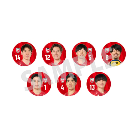 2026男子日本代表缶バッジ（ランダム）