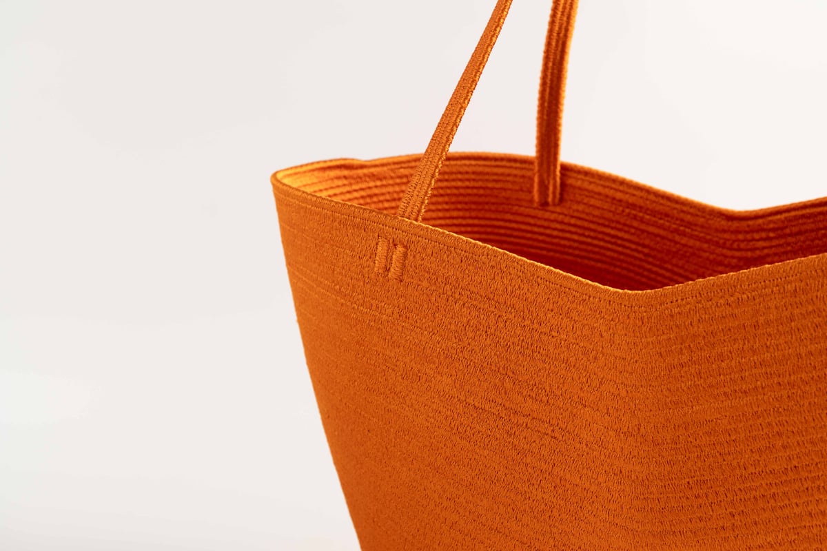 yoshinoyashimachi silk cotton カゴバッグ・u | ぶどうのたね