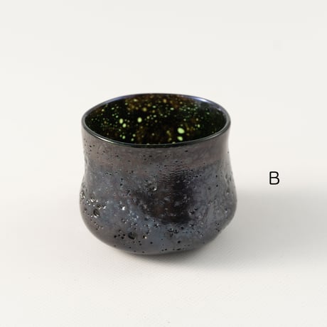 吉岡星　Black Meteor -ぐい呑-