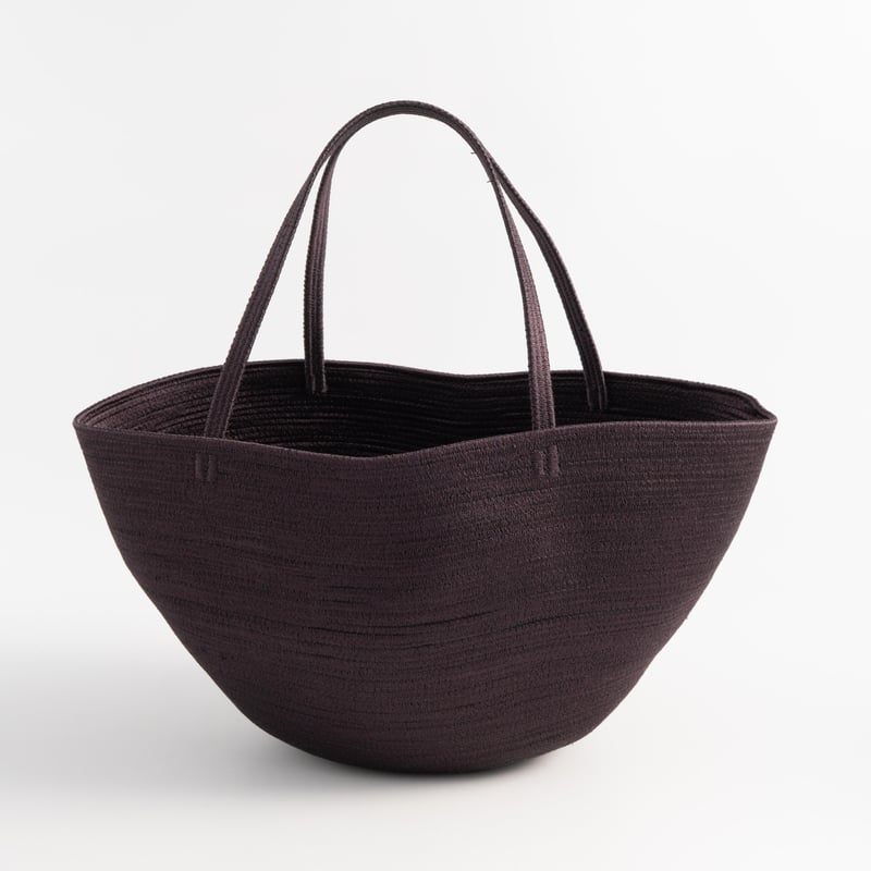 yoshinoyashimachi silk cotton カゴバッグ・a | ぶどうのたね