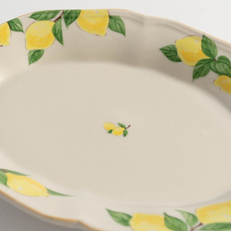 阿部慎太朗 花形深皿オーバルS（檸檬） | ぶどうのたね