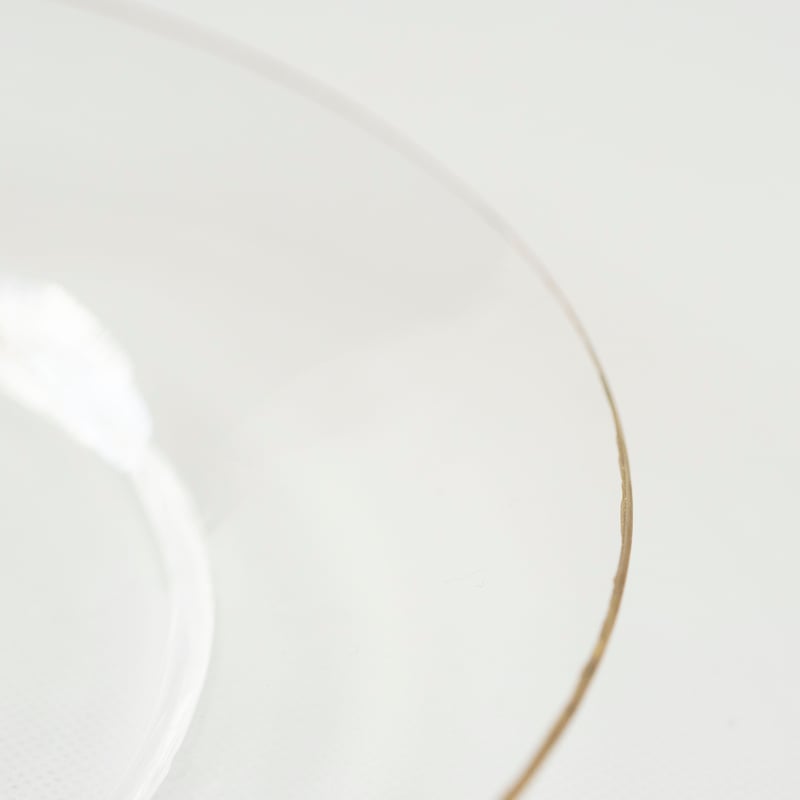谷口嘉 金縁リム皿 | ぶどうのたね