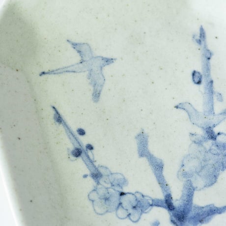 吉田崇昭　染付八角形絵替り皿