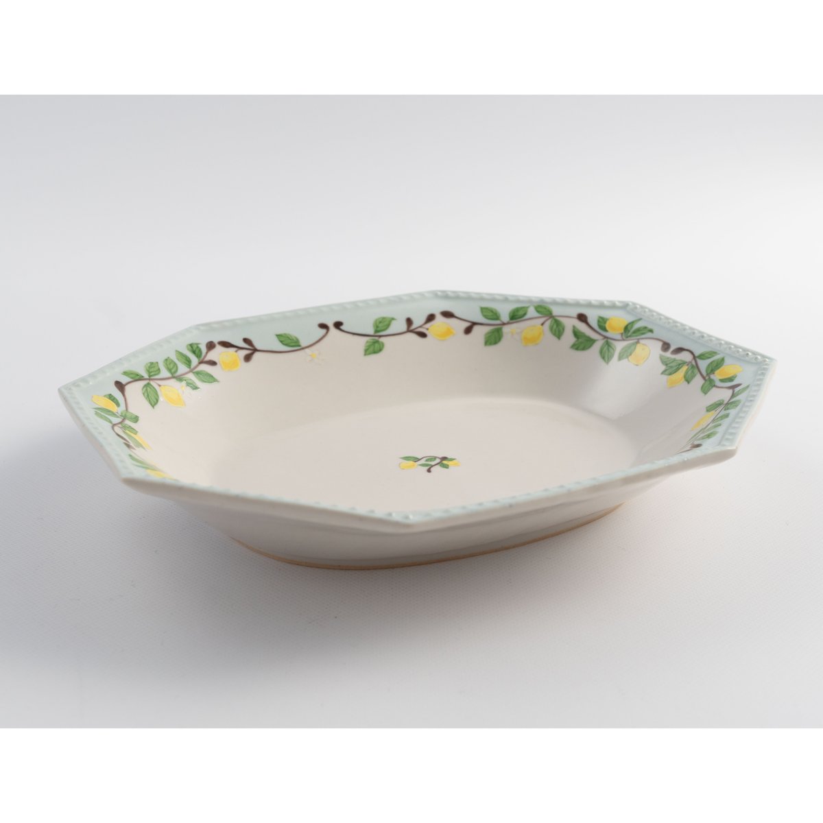 阿部慎太朗 八角オーバル深皿（檸檬/バイカラー） | ぶどうのたね