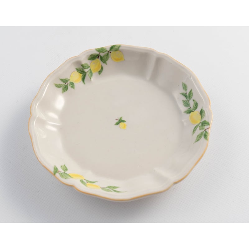 阿部慎太朗 花形深まめ皿（檸檬） | ぶどうのたね