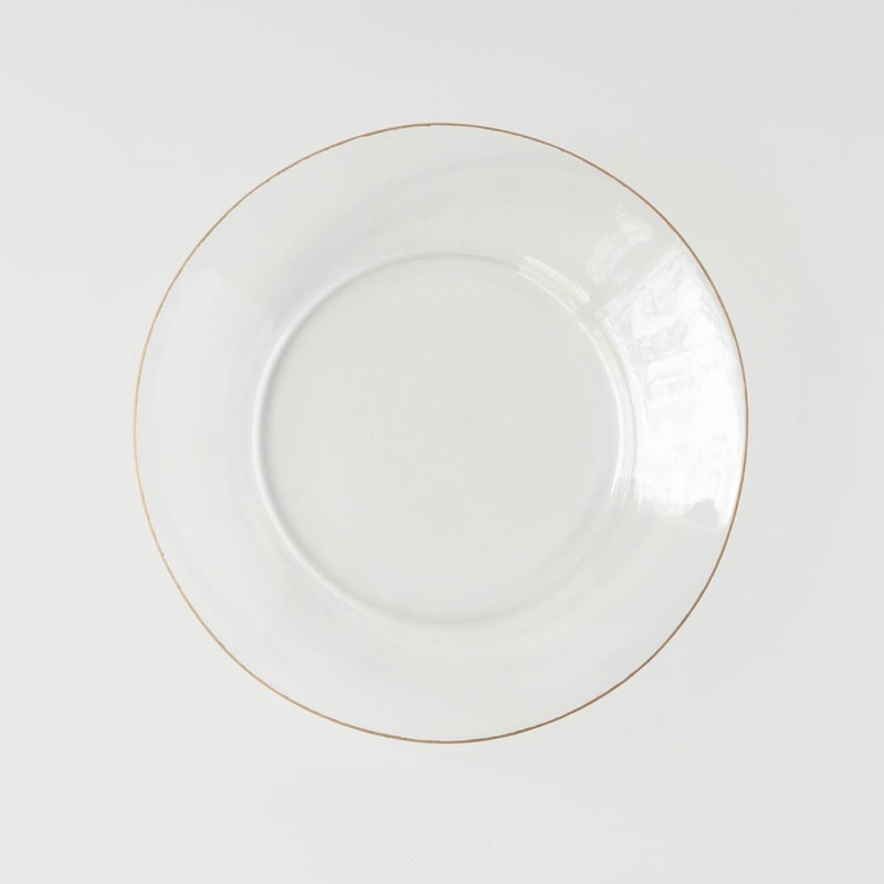 谷口嘉 金縁リム皿 | ぶどうのたね