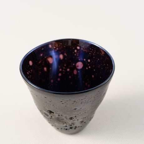 吉岡星　Black Meteor -ぐい呑-