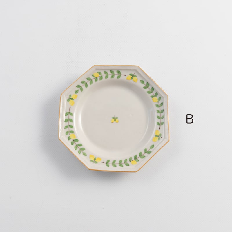 阿部慎太朗 八角深まめ皿（檸檬） | ぶどうのたね