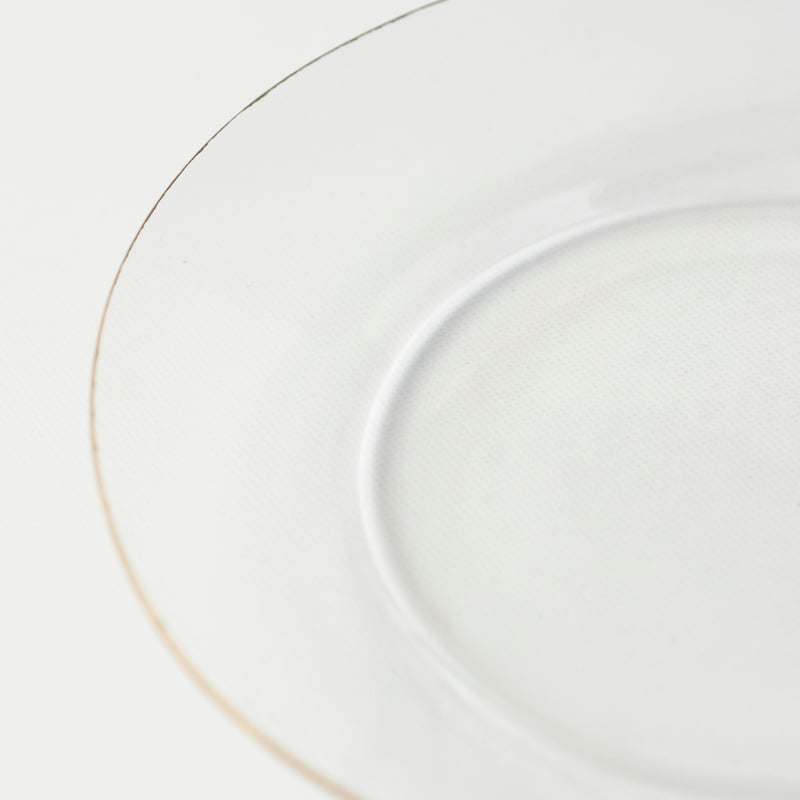 谷口嘉 ガラス製 金色の縁取りのオーバル皿 谷口嘉 ガラス製 金色の縁取りのオーバル皿 キッチン・食器