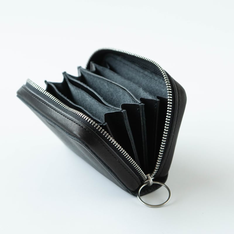 TEMBEA MINI ZIP MINI NUME ブラック ミニ財布 MINI ZIP NUME/SILVER - TEMBEA