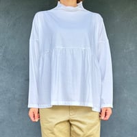 homspun・ 30/1天竺 ハイネックギャザーPO