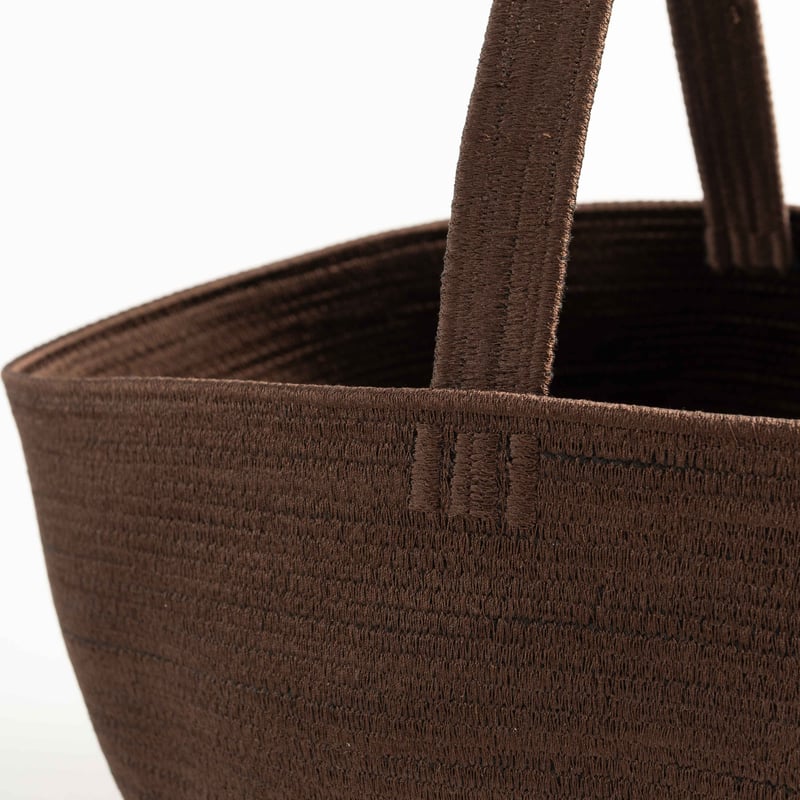 yoshinoyashimachi silk cotton カゴバッグ・o | ぶどうのたね