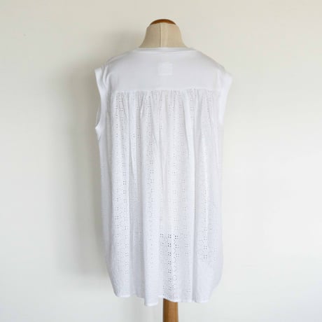 TOUJOURS Sleeveless Combination T-Shirt