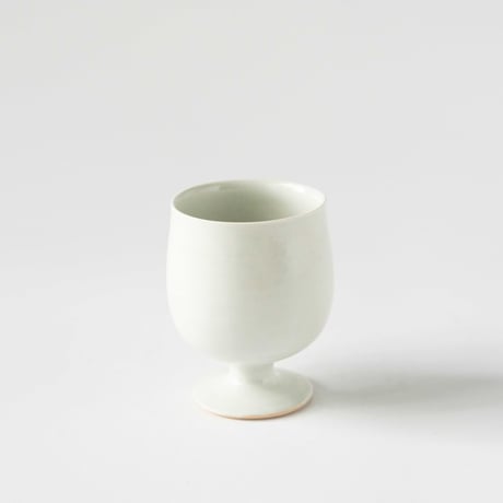 鈴木まどか　白瓷足付杯
