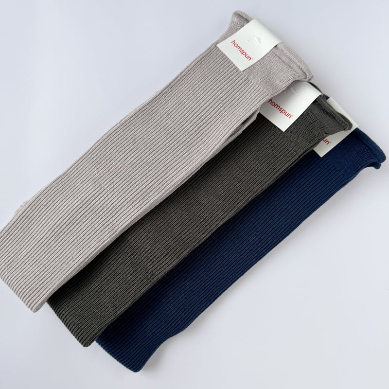 homspun シルケットコットン ハイソックス | ぶどうのたね