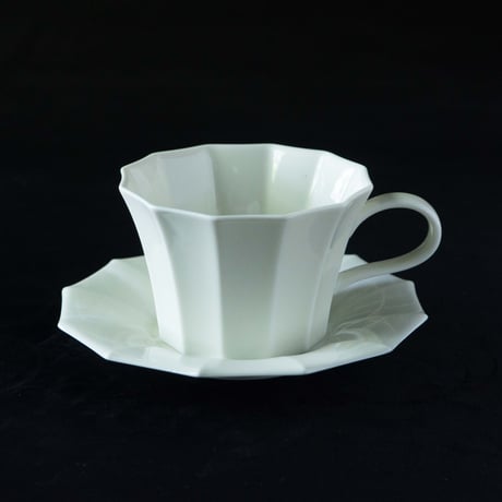 村上雄一×Zelkova Coffee 12角カップ＆ソーサー