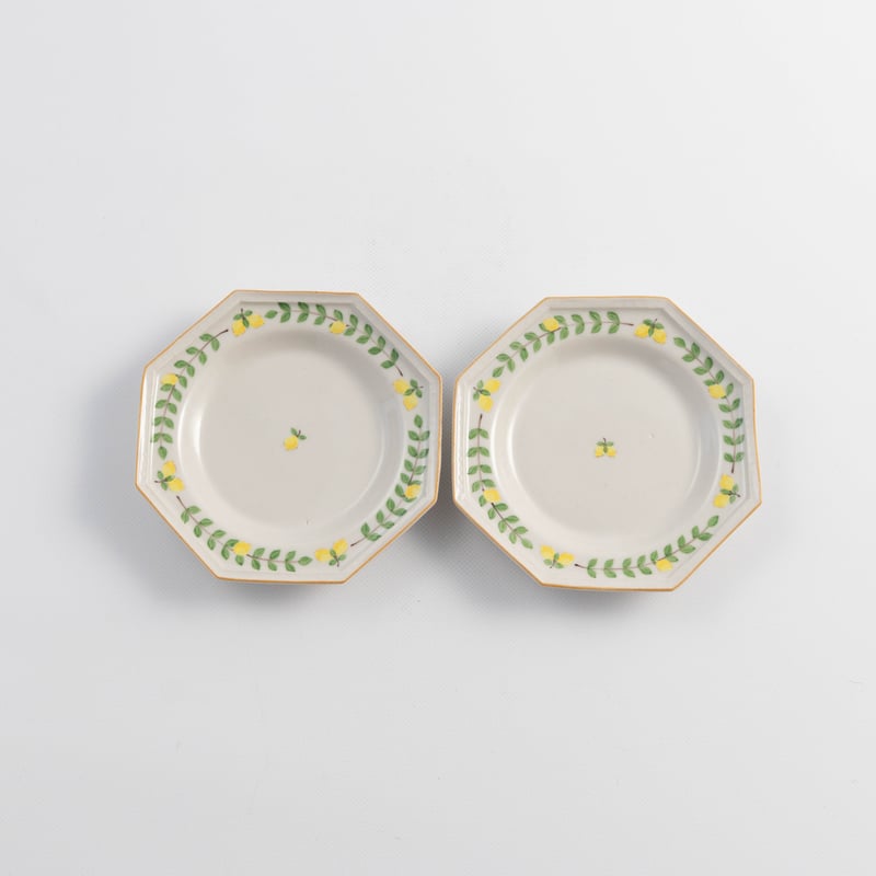 阿部慎太朗 八角深まめ皿（檸檬） | ぶどうのたね