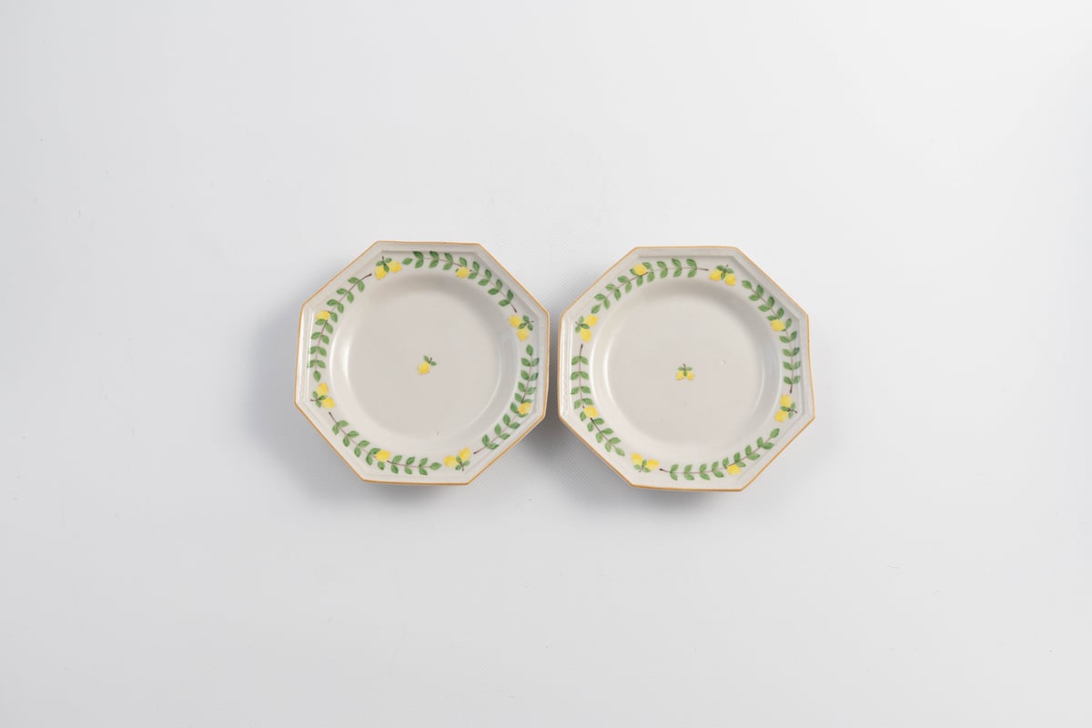 阿部慎太朗 八角深まめ皿（檸檬） | ぶどうのたね