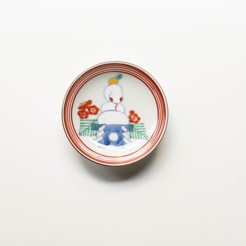 たなかふみえ 干支小皿 巳 | ぶどうのたね