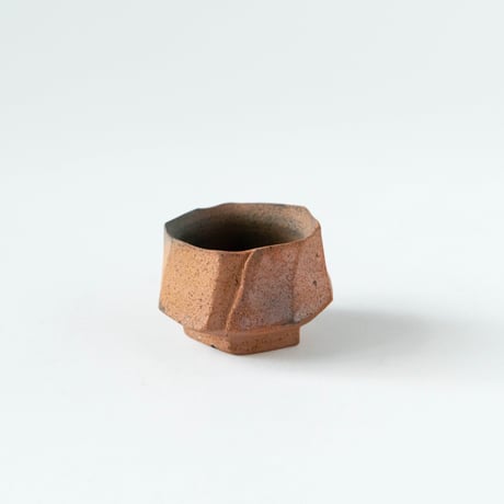 平岡仁　炭化面取ぐい呑み