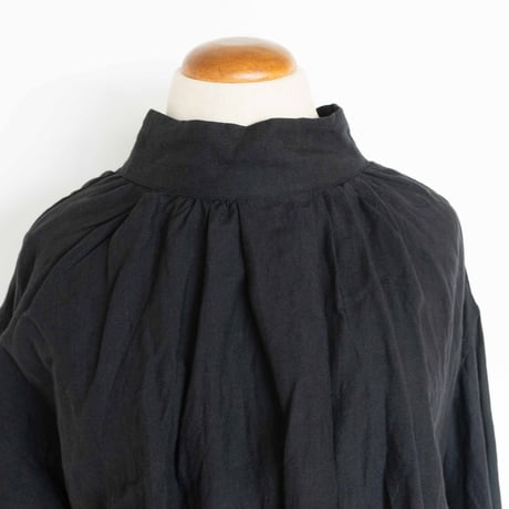TOUJOURS Back To Front Smock Shirt[Black]