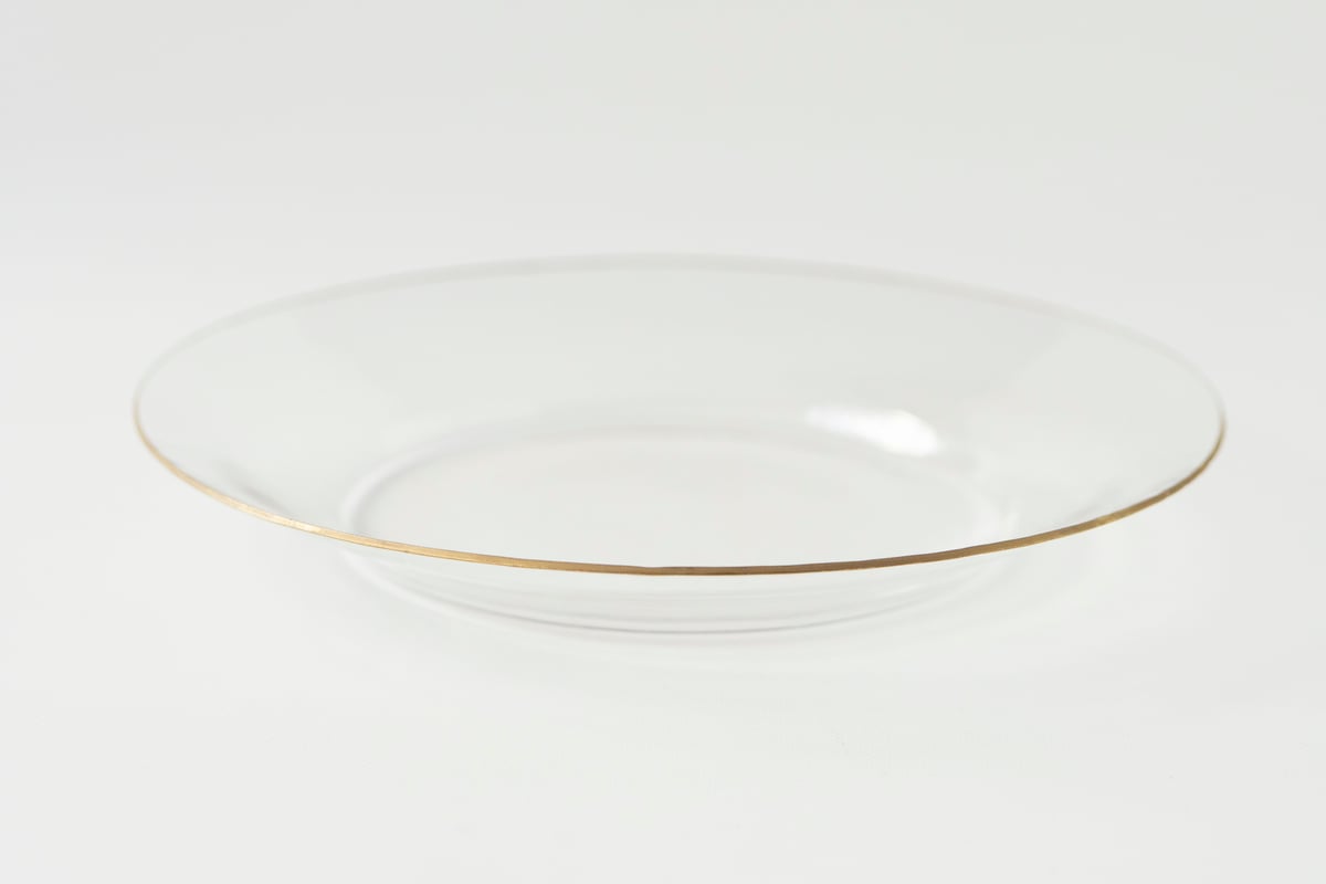 谷口嘉 金縁リム皿 | ぶどうのたね