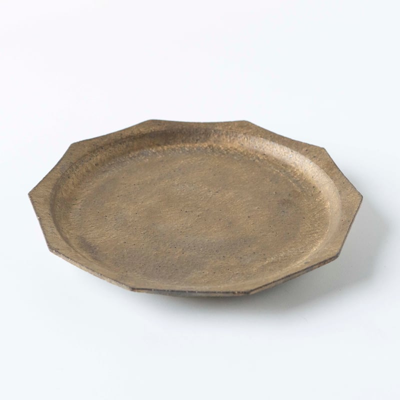 錆枝 花田勇樹 十角リム皿 | ぶどうのたね 