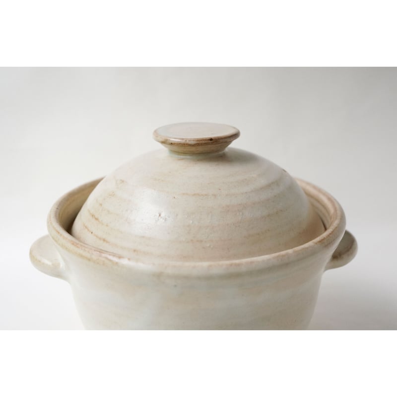 渡辺隆之さん　土鍋　白　小サイズ 渡辺隆之さん 土鍋 白 小サイズ 渡辺隆之・土鍋 小 / 白 | 黄魚オンライン